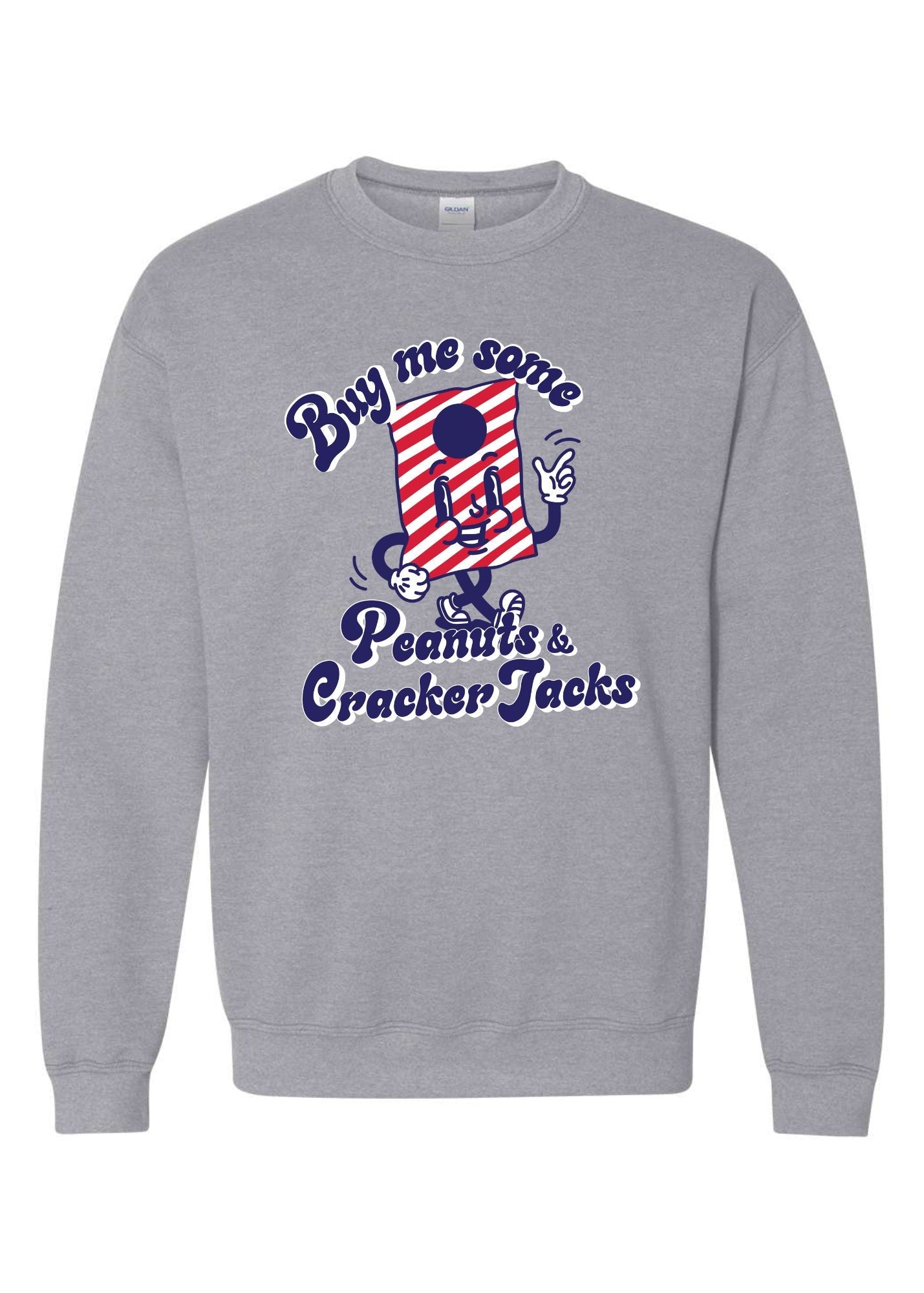Peanuts + Cracker Jacks | Pullover | Adult-Adult Pullover-Sister Shirts-Sister Shirts, Cute & Custom Tees for Mama & Littles in Trussville, Alabama.