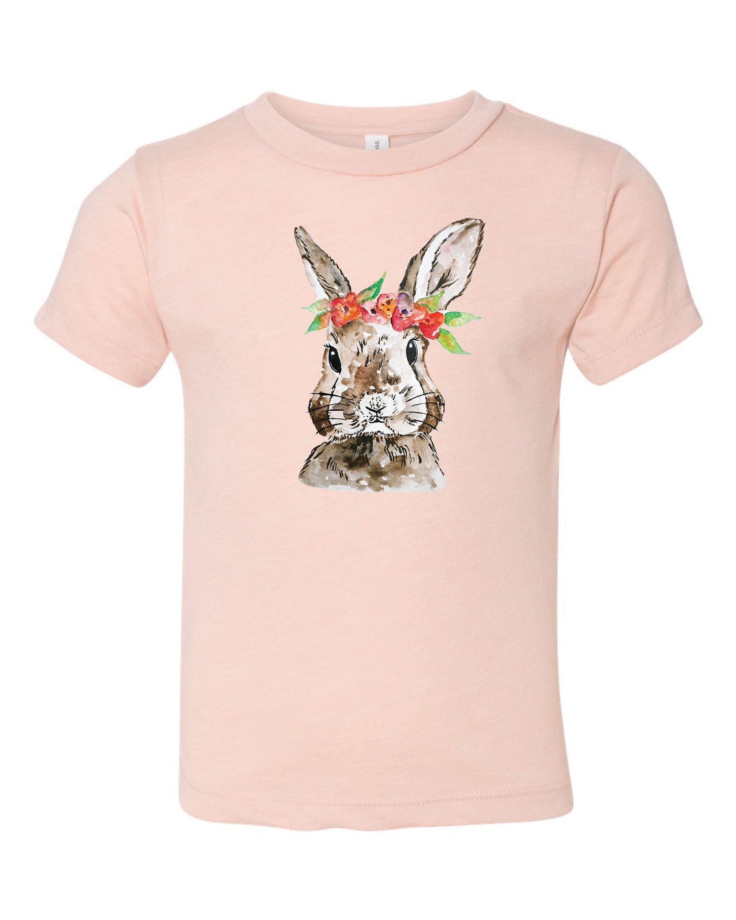Watercolor Floral Bunny | Kids Tee-Kids Tees-Sister Shirts-Sister Shirts, Cute & Custom Tees for Mama & Littles in Trussville, Alabama.